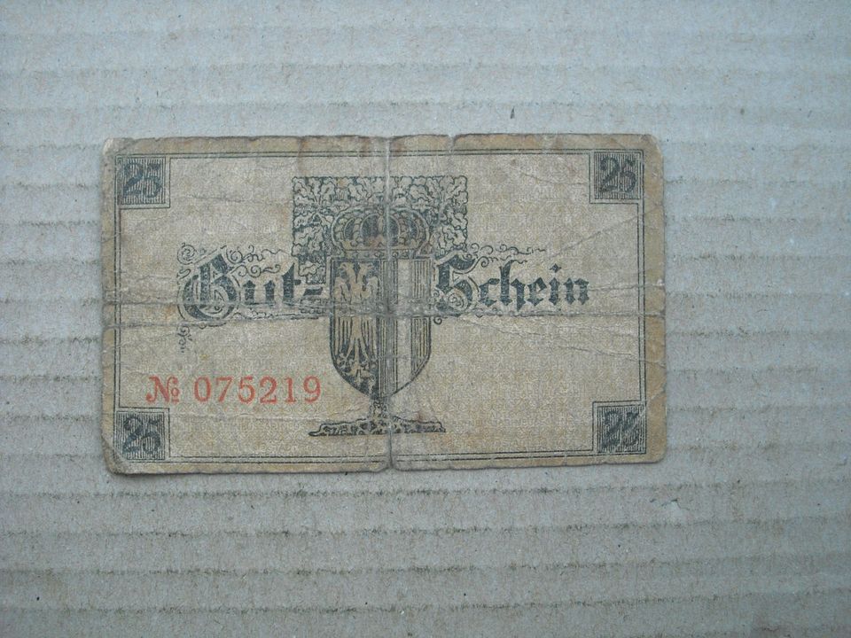 Notgeld Stadt Neuss Rheinland, 25 Pfg. 01.05.1919 in Dreieich