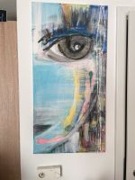 Bild Malerei abstrakt Bild Auge Acrylfarbe Größe 50 x 1 00 cm Bayern - Markt Schwaben Vorschau