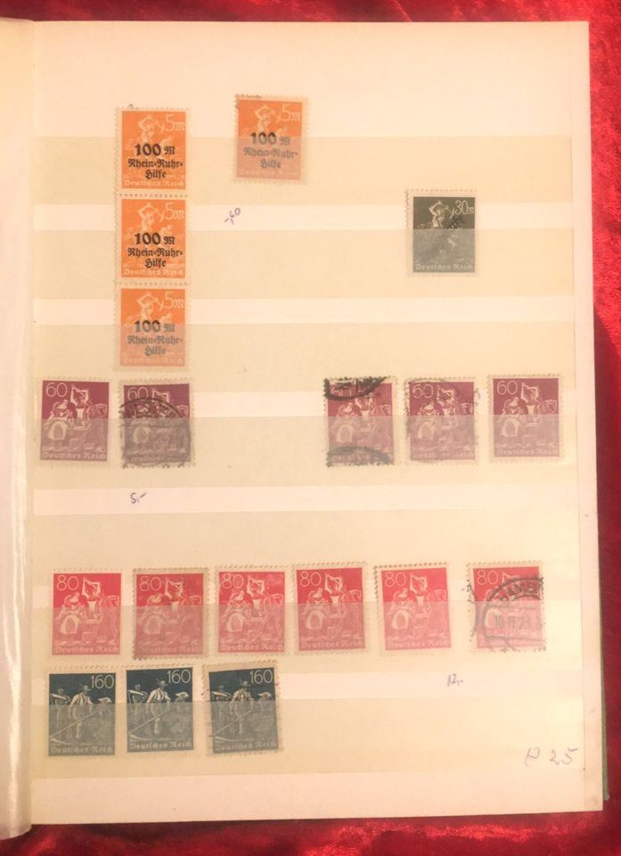 Briefmarken Sammlung Deutschland, Inflationsmarken in Gochsheim