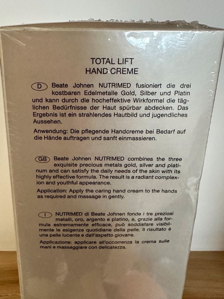 beate johnen nutrimed total lift handcreme 2 Stück OVP in Waldachtal