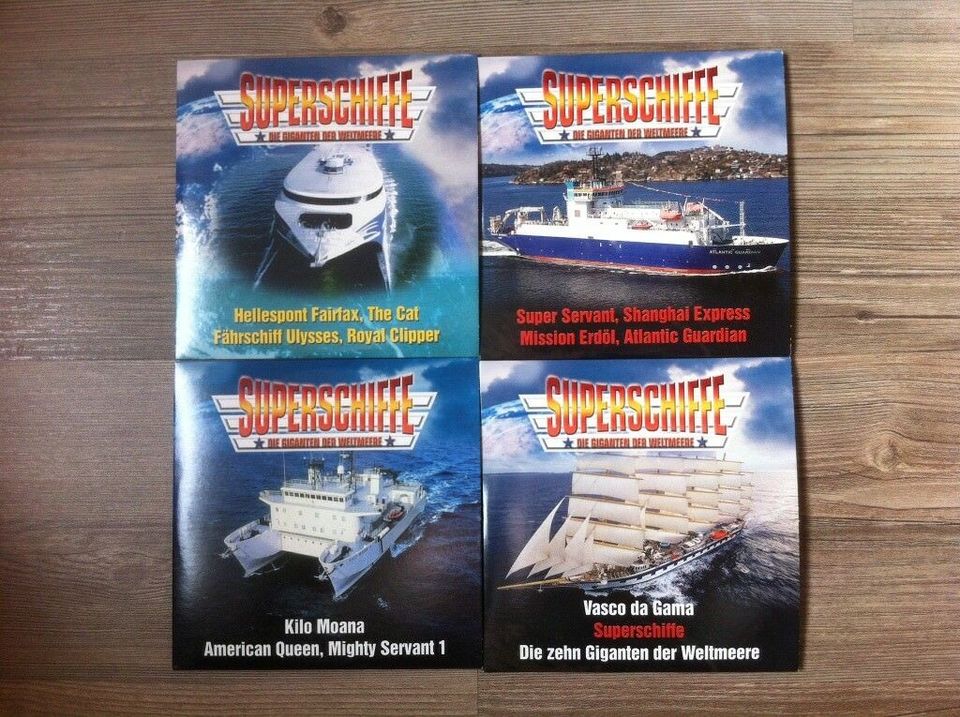 4 DVD Superschiffe Die Giganten der Weltmeere in OVP in Wuppertal