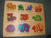 Puzzle aus Holz Holzpuzzle Zahlenpuzzle Neuwertig Niedersachsen - Cappeln (Oldenburg) Vorschau