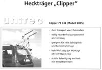 Heckfahrradträger Clipper 75 331 (Modell 2005) Dresden - Niedersedlitz Vorschau
