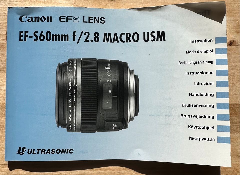 Canon Objektiv EFS 60mm f/2.8 Macro USM Ultrasonic in Hünxe