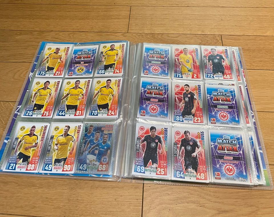 Match Attax Sammelmappe 2015,16 unvollständig in Paderborn