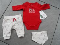 Baby Set 3-teilig, Weihnachten Rentiere, Body+Hose+Latz, Gr. 56 Nordrhein-Westfalen - Bottrop Vorschau