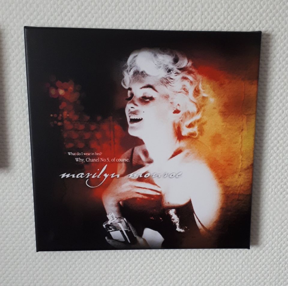 Marilyn Monroe, 40x40 cm, Mixed media auf Leinwand in Nordstrand