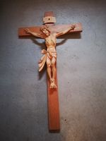 Hölzernes handgeschnitztes großes Kruzifix Bayern - Weißenhorn Vorschau