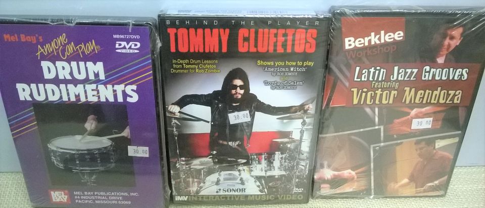 Drums Schlagzeug 5 DVDs zum lernen-neuwertig- teils original verp in Ahaus