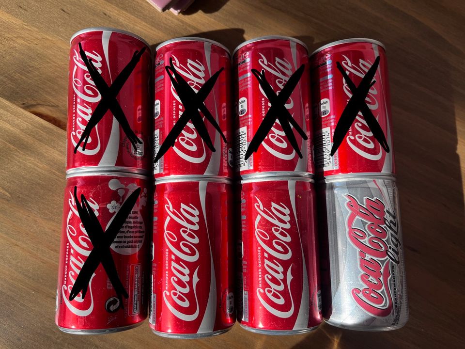 Mini Coca Cola Dosen leer