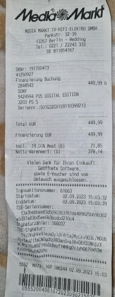 Playstation 5 Digital Edition (noch 1.5 Jahre Garantie) in Korbach