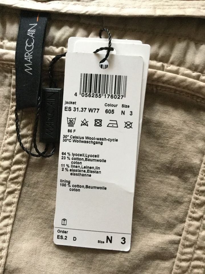 Jacke von Marc Cain Größe 3(38) beige NEU in Dalum