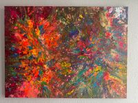 Acryl/leinwand/bild/kunst/deko/abstrakt/handarbeit/neon/80x60 Bayern - Landsberg (Lech) Vorschau