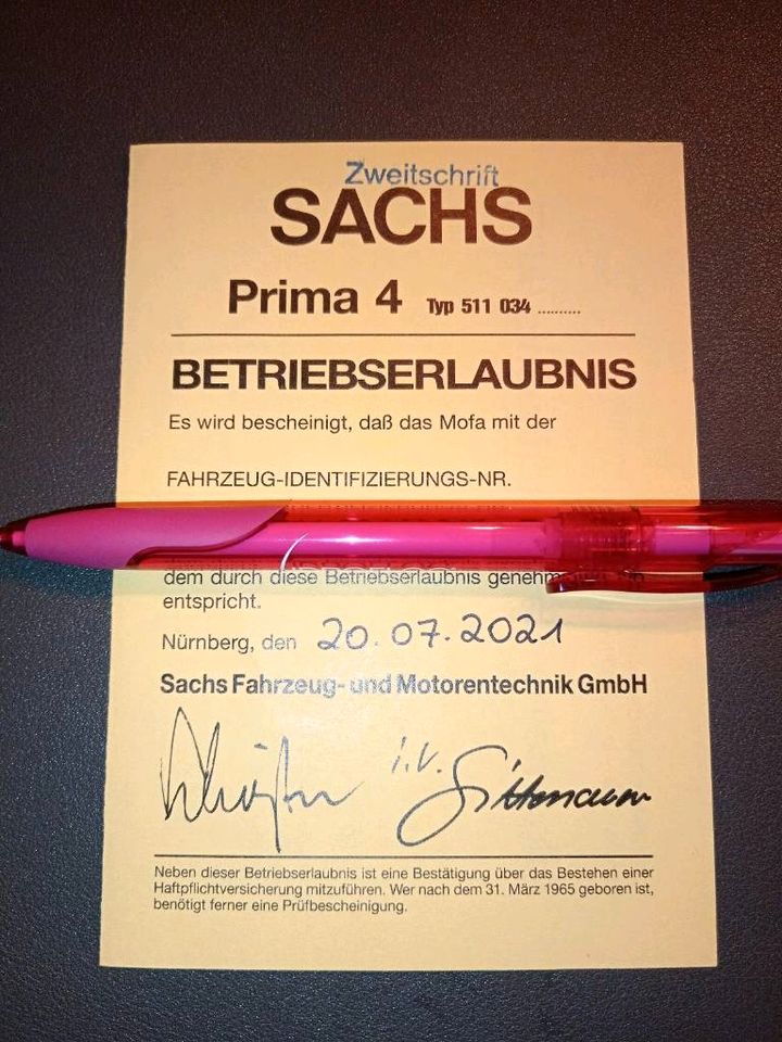 Hercules Sachs Prima 4 automatik in Ettlingen