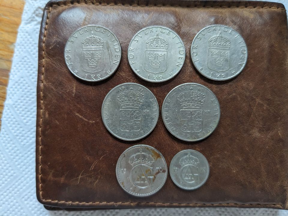Konvolut Sammlung Lot 7x Münzen Schweden Schwedische Kronen & Öre in Göttingen