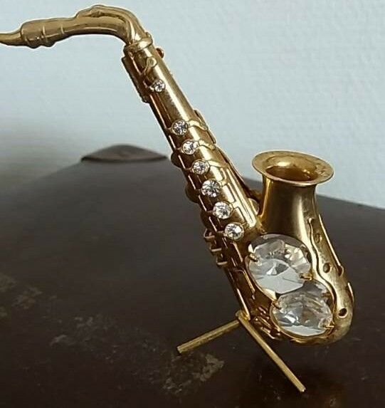 Saxophon Miniatur mit Ständer Weihnachten in Dinslaken