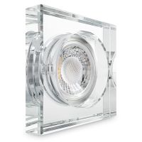 LED Aufbau Einbauleuchte Spot dimmbar quad Glas klar GU10 230V Nordrhein-Westfalen - Hagen Vorschau