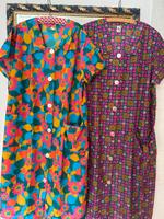 Vintage 70er Jahre Kleid Flower Power Hippie bunt Blumen 44 Hessen - Wettenberg Vorschau