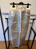 Jeansrock Zara Gr. M in Creme/silber Niedersachsen - Munster Vorschau