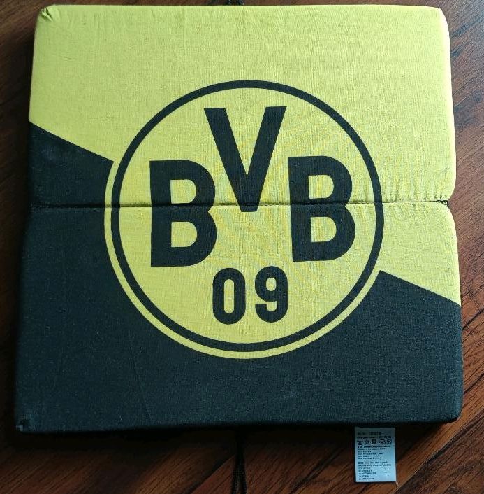 BVB Klappsitzkissen - schwarz-gelb in Bochum