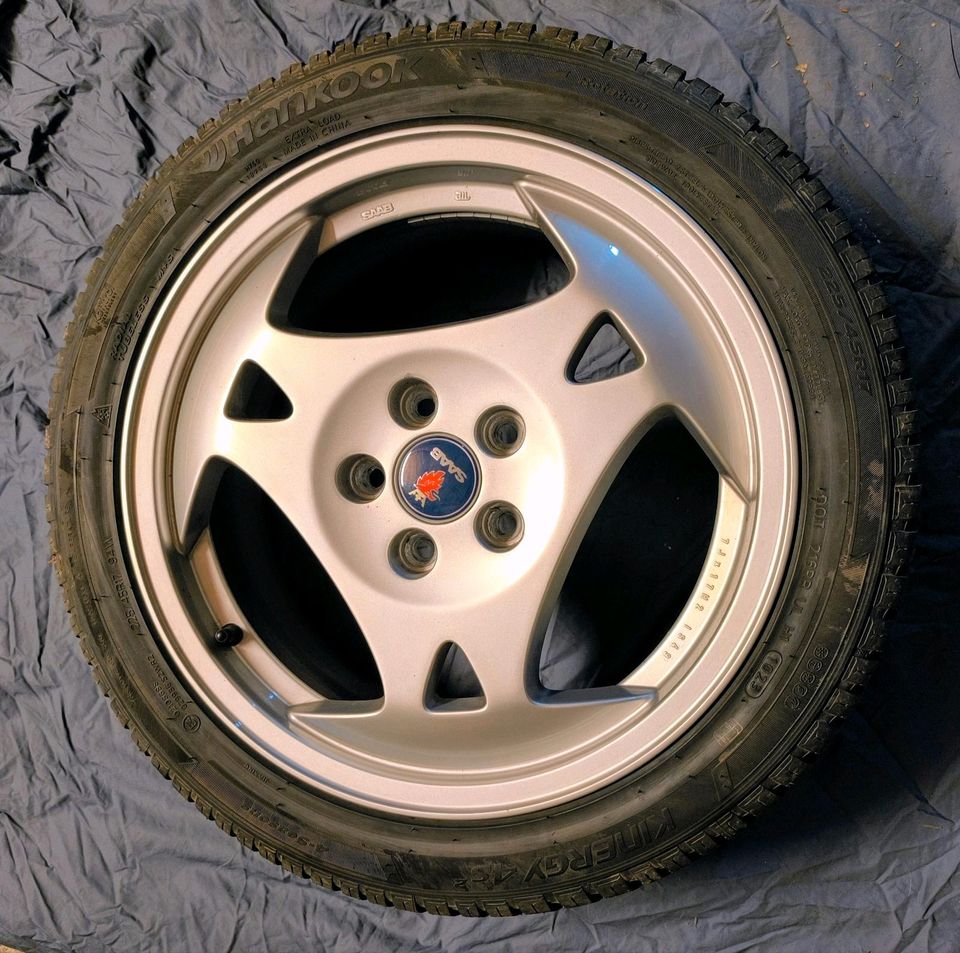 17" Saab Alu28 Aero mit 225/45R17 Ganzjahresreifen in Sohland