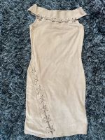 Cocktail Kleid Wildleder Leder Look beige Hautfarbe S 36 38 M neu Sachsen - Radebeul Vorschau