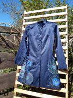 DESIGUAL Ethno MANDALA Satin Glanz Glamour MANTEL blau PETROL L Schleswig-Holstein - Nusse Vorschau