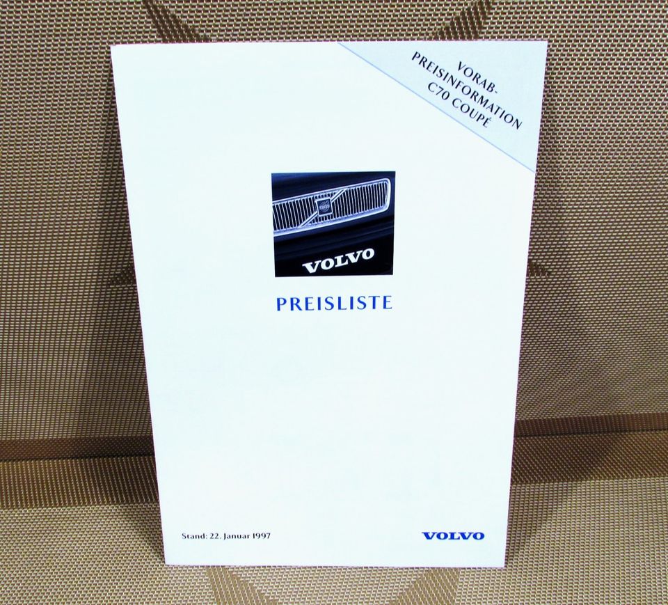 Volvo C70 Coupe Prospekt & Vorab - Preisinformation Preisliste in Lingen (Ems)