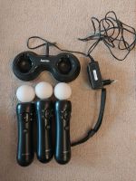 Playstation Move Controller x3 + Ladestation PS3 PS4 Baden-Württemberg - Korntal-Münchingen Vorschau