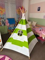 Tipi Indianer Zelt Baumwolle gestreift grün Baden-Württemberg - Bad Mergentheim Vorschau