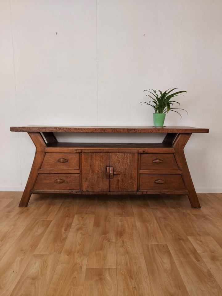 RARITÄT: Ethno Kommode, Sideboard, Teak, 4 Schubladen & 2 Türen in Berlin