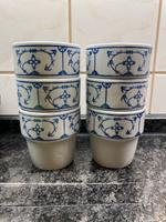 DDR, Becher, 6 Stück, kobaltblaues Muster, unbeschädigt, Thüringen - Frankenblick Vorschau