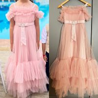 Partykleid Abendkleid mit schulterfrei Rosa Größe 11-12 Y wie Neu Mitte - Tiergarten Vorschau