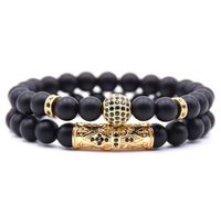 Armband 2er Set Elegant Unisex Herren Kugel Stein Perlen Flexibel Baden-Württemberg - Öhringen Vorschau