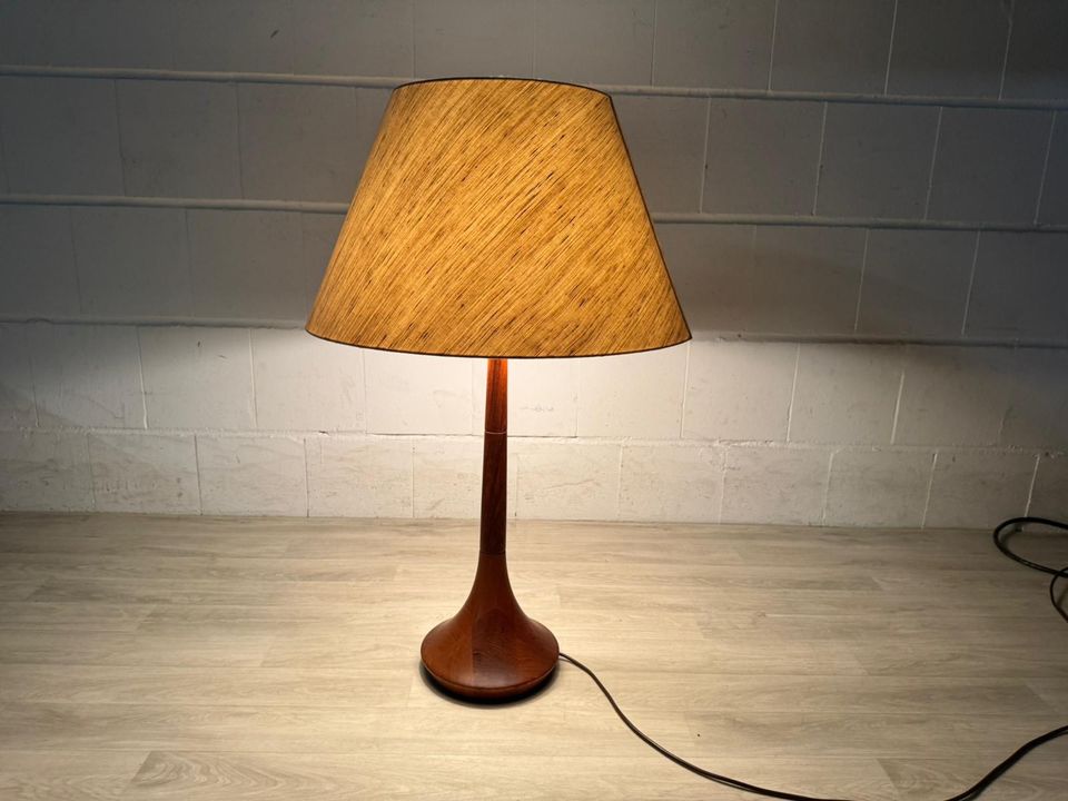 Vintage Teak danish Tisch-Lampe lamp mid century 60er 70er in Delmenhorst