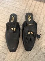 Zara Sandalen 38 schwarz Frankfurt am Main - Nordend Vorschau