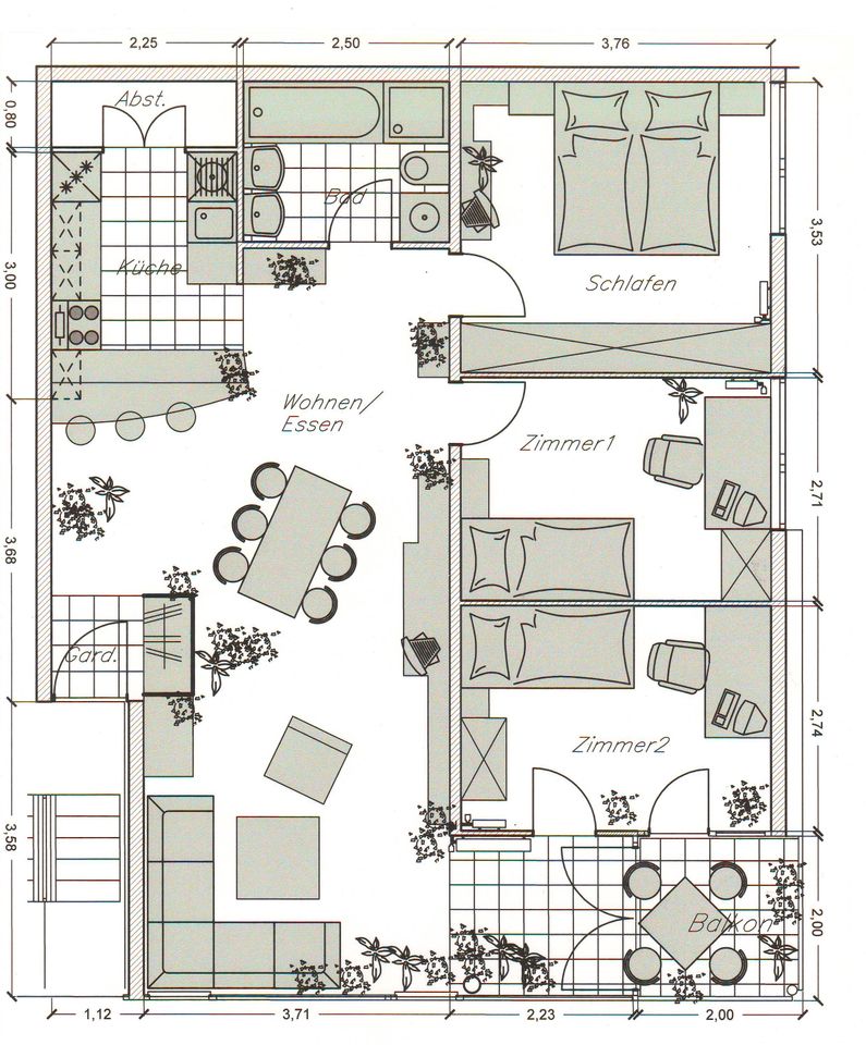 4 Zi. Wohnung, Villingen-Schwenningen "kleines Eschle" ab 01.07. in Villingen-Schwenningen