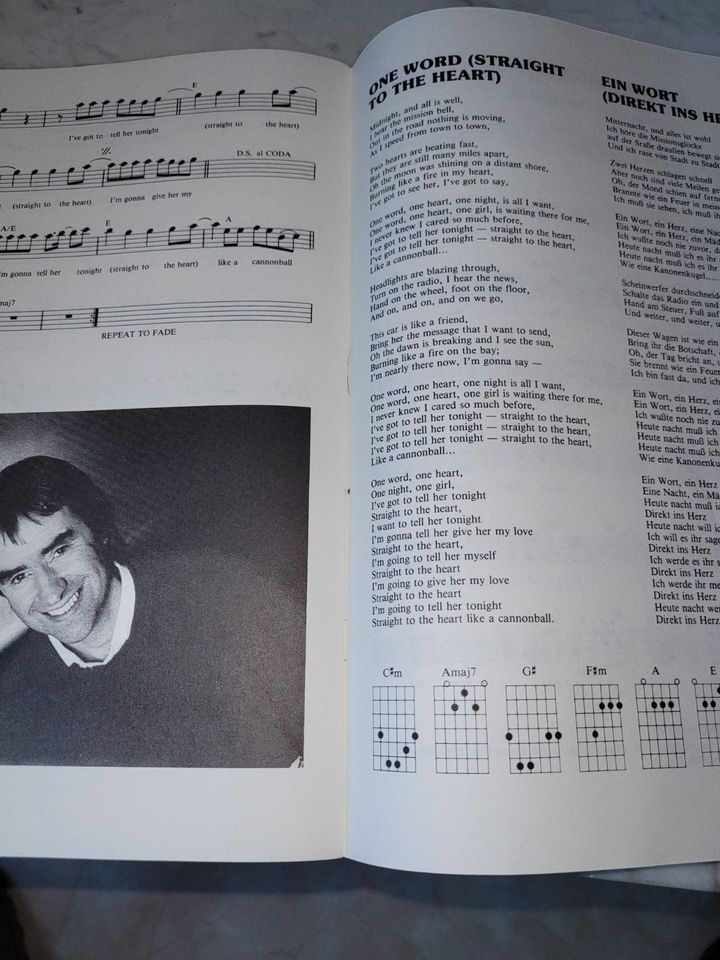 Chris de Burgh - Into the Light . Songbook Notenbuch Vocal Guitar in Geisenheim