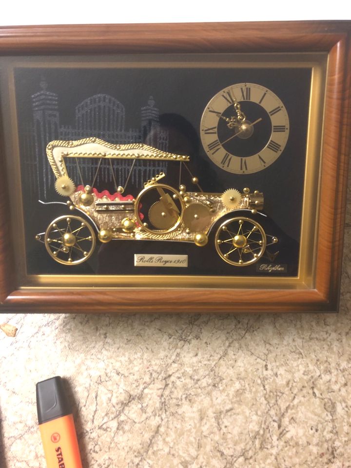 Bild mit Uhr Motiv Rolls Royce von 1920 in Ehingen (Donau)