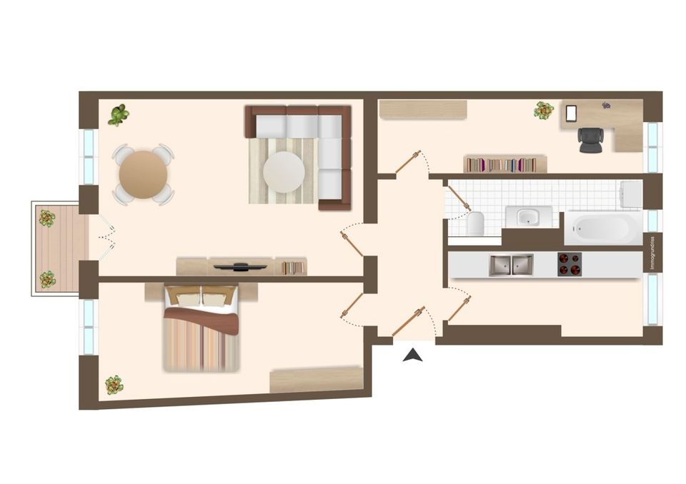 Nahe Mauerpark: 2,5 Zimmer Altbauwohnung mit Balkon in Berlin