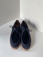 Halbschuhe Schnürschuhe Leder Closed dunkelblau Größe 40 Lammfell Eimsbüttel - Hamburg Eimsbüttel (Stadtteil) Vorschau