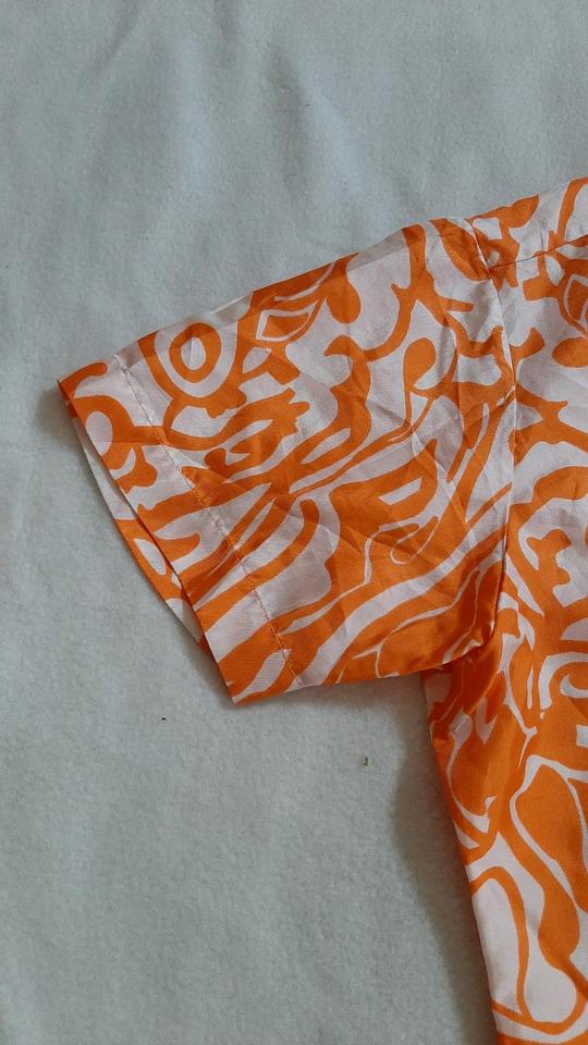 Hemd kurzarm original Shankar's weiß orange Größe M retro in Pfaffenhausen