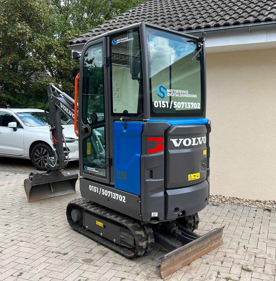 Minibagger zu VERMIETEN: Volvo EC15E - Bagger - Radlader - Mieten in Groß Kreutz