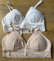 BH 75 B 34 36 Bralette Bustier H&M weiß Rose Neu Baden-Württemberg - Filderstadt Vorschau