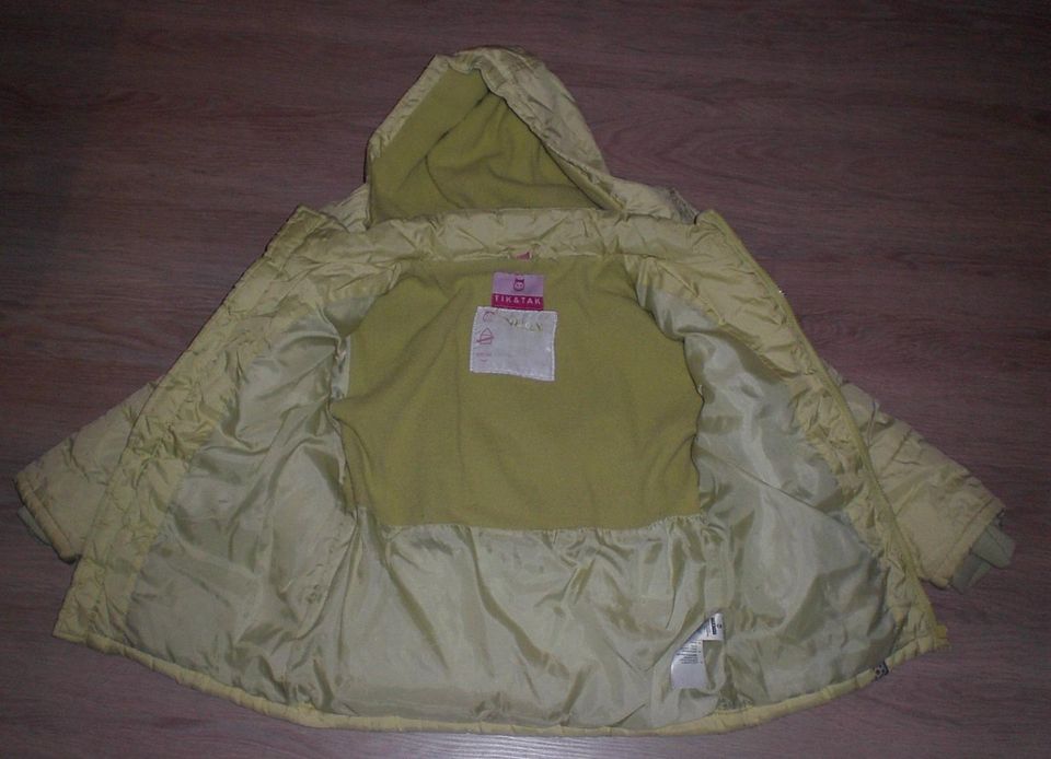 ♥ Jacke weich gefüttert Parka 116 122 ♥ lindgrün ♥ Steppjacke in Lübben