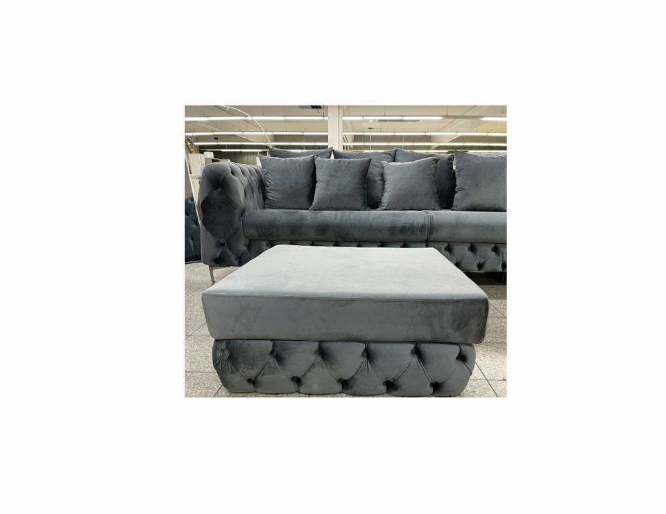 Hocker Chesterfield Ancora Samt Sitzgruppe Polstergarnitur Tisch in Oldenburg