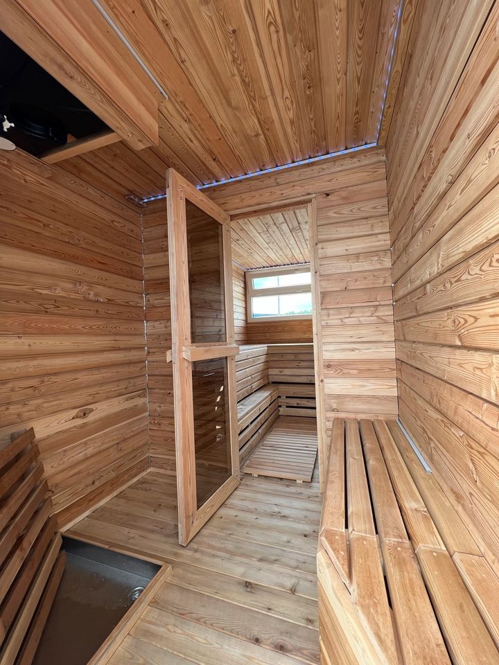 Mobile Sauna mieten, 2x4m, HOLZSAUNA, Vermietung in Aachen