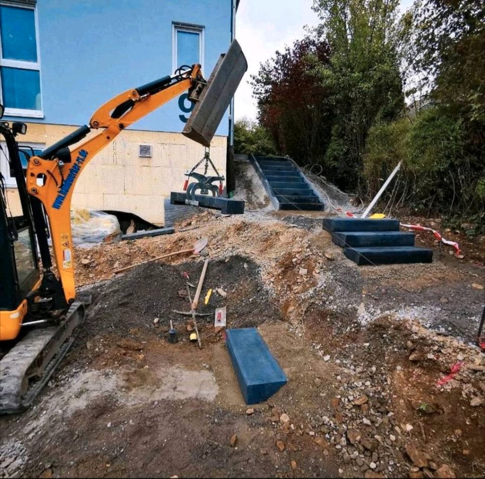 Baggerarbeiten Garten und Landschaftsbau Pflaster Naturstein in Remscheid