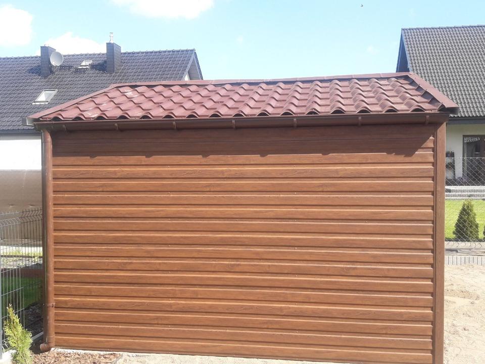 Gartenhaus metall Garage Geräteschuppen Fertiggarage Holzoptik in Dortmund