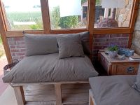 2 Palettensofas mit Auflagen/Gartenlounge Nordrhein-Westfalen - Vlotho Vorschau